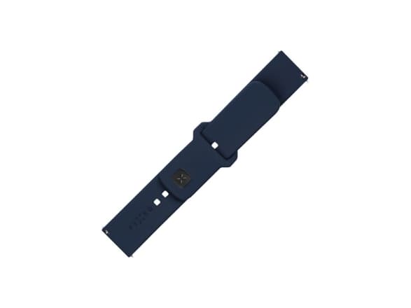 FIXED - Klokkestropp for smart armbåndsur - silicone, quick release, 20 mm - 160-235 mm - blå