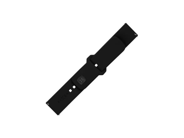 FIXED - Klokkestropp for smart armbåndsur - silicone, quick release, 20 mm - 160-235 mm - svart - for Amazfit GTS 4; Garmin epix Pro; Venu Sq 2; Nice