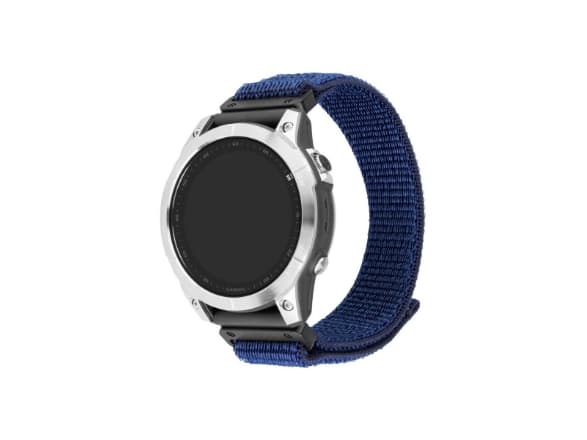 FIXED - Sløyfe for smart armbåndsur - 26 mm, nylon - 160-210 mm - mørk blå - for Coros Vertix 2; Garmin Fenix 7X; Enduro 2; epix Pro; Instinct 2X; qu