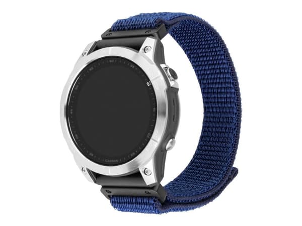 FIXED - Sløyfe for smart armbåndsur - 26 mm, nylon - 160-210 mm - mørk blå - for Coros Vertix 2; Garmin Fenix 7X; Enduro 2; epix Pro; Instinct 2X; qu