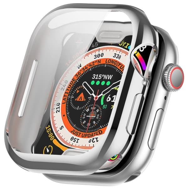 Heltäckande TPU Skal Apple Watch Series 10 42mm Silver
