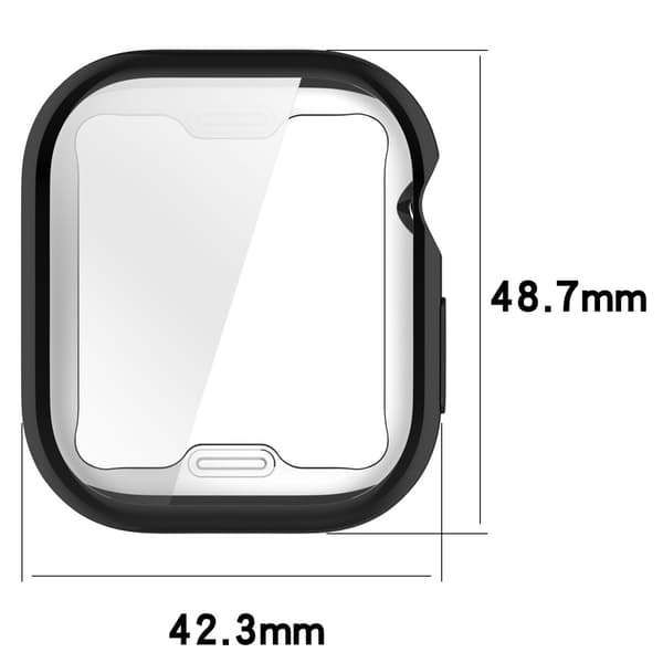 Heltäckande TPU Skal Apple Watch Series 10 46mm Svart