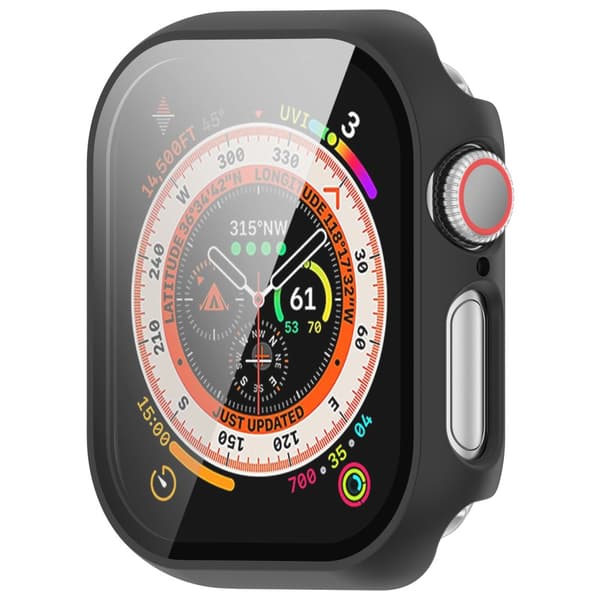 Skal Apple Watch Series 10 46mm Hårdplast + Glas Svart