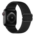 Miniatyrbild 2 av 5: Elastiskt Nylonarmband Apple Watch Series 10 46mm Svart