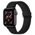 Miniatyrbild 1 av 5: Elastiskt Nylonarmband Apple Watch Series 10 46mm Svart