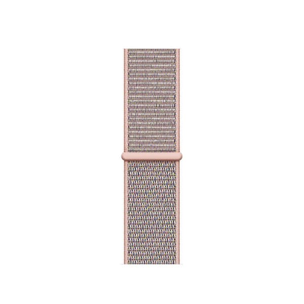 Nylonarmband Apple Watch Series 10 42mm Mörkrosa