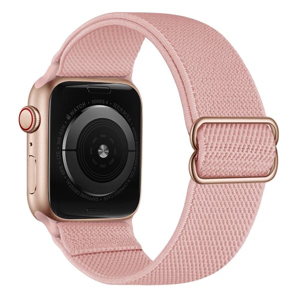 Elastiskt Nylonarmband Apple Watch Series 10 42mm Rosa