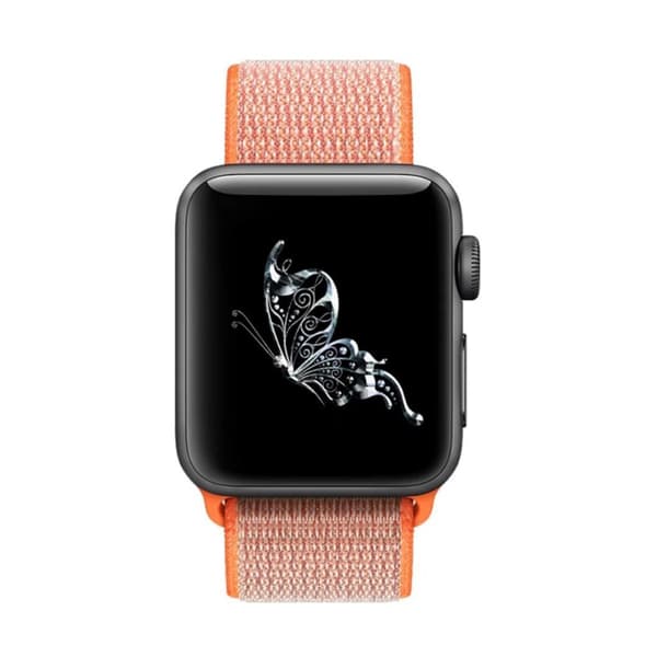 Nylonarmband Apple Watch 42mm Series 10 Orange