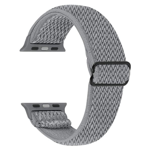 Vävd Nylonarmband Apple Watch Series 10 42mm Grå