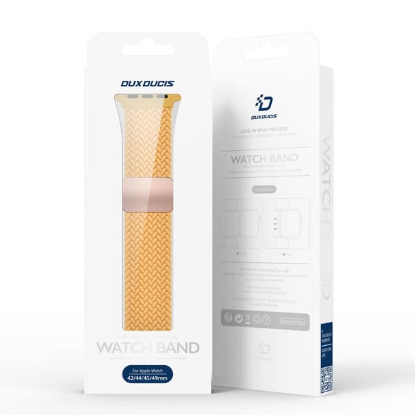 Dux Ducis Elastic Nylon Woven Strap Apple Watch Series 10 42mm Gul