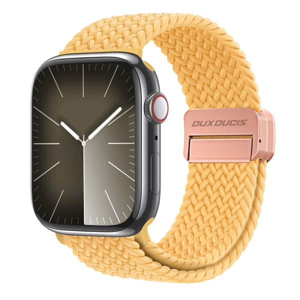 Dux Ducis Elastic Nylon Woven Strap Apple Watch Series 10 42mm Gul
