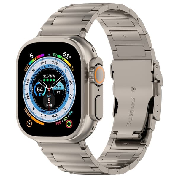 Titanarmband Apple Watch Series 10 42mm Grå