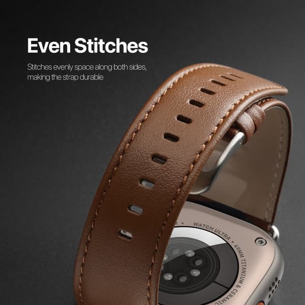 Dux Ducis Leather Armband Apple Watch Series 10 42mm Brown