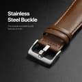 Miniatyrbild 6 av 9: Dux Ducis Leather Armband Apple Watch Series 10 42mm Brown