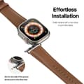 Miniatyrbild 8 av 9: Dux Ducis Leather Armband Apple Watch Series 10 42mm Brown