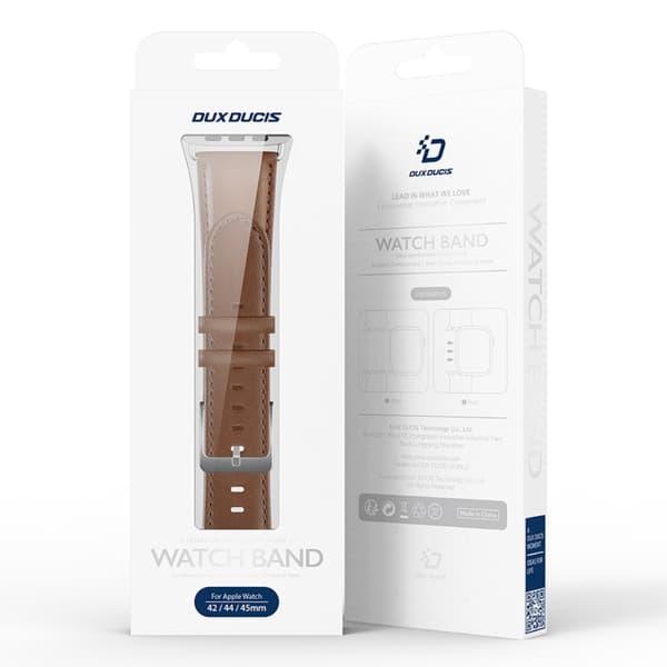 Dux Ducis Leather Armband Apple Watch Series 10 42mm Brown