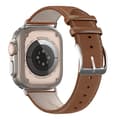 Miniatyrbild 2 av 9: Dux Ducis Leather Armband Apple Watch Series 10 42mm Brown