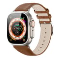 Miniatyrbild 1 av 9: Dux Ducis Leather Armband Apple Watch Series 10 42mm Brown