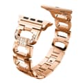 Miniatyrbild 3 av 4: Rhinestone Metallarmband Apple Watch Series 10 46mm Roséguld
