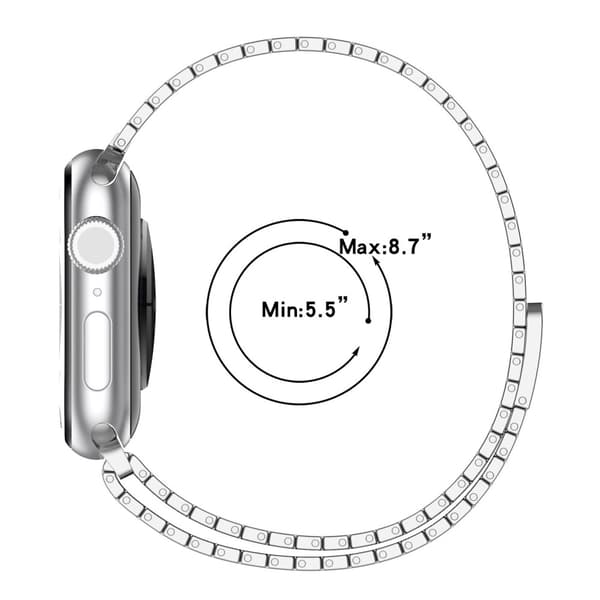 Magnetiskt Metallarmband Apple Watch Series 10 46mm Svart