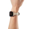 Miniatyrbild 5 av 5: Smalt Läderarmband Apple Watch Series 10 46mm Vit