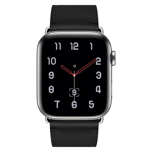 Äkta Läderarmband Apple Watch Series 10 46mm Svart