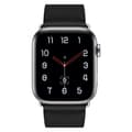 Miniatyrbild 2 av 4: Äkta Läderarmband Apple Watch Series 10 46mm Svart