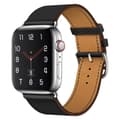 Miniatyrbild 1 av 4: Äkta Läderarmband Apple Watch Series 10 46mm Svart