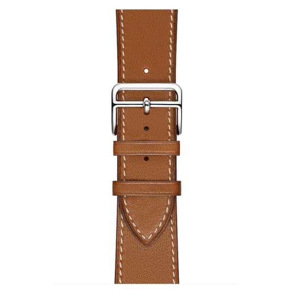 Äkta Läderarmband Apple Watch Series 10 46mm Brun