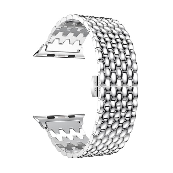 Metallarmband i Fjärilspänne Apple Watch Series 10 46mm Silver