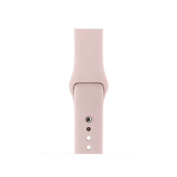 Silikonarmband Apple Watch Series 10 46mm Ljusrosa