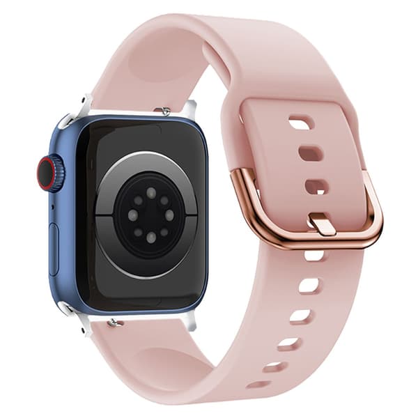 Soft Silikonarmband Apple Watch Series 10 46mm Rosa