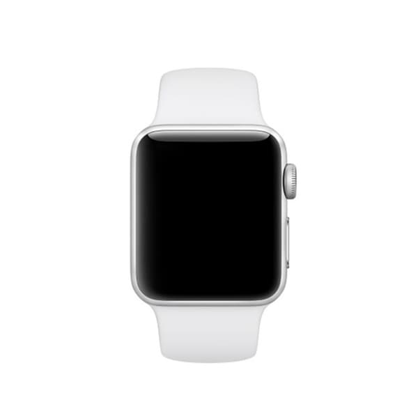 Silikonarmband Apple Watch Series 10 46mm Vit