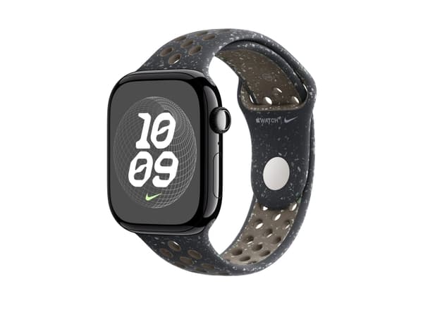 Apple Nike - Band för smart klocka - 46mm - M/L (passar handleder på 160 - 210 mm) - midnatt himmel