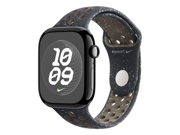Apple Nike - Band för smart klocka - 46mm - M/L (passar handleder på 160 - 210 mm) - midnatt himmel