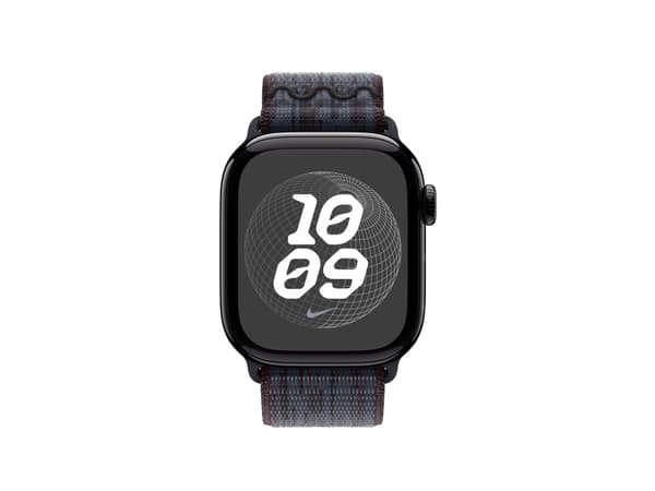 Apple Nike - Sløyfe for smart armbåndsur - 42mm - 130 - 190 mm - svart/blå