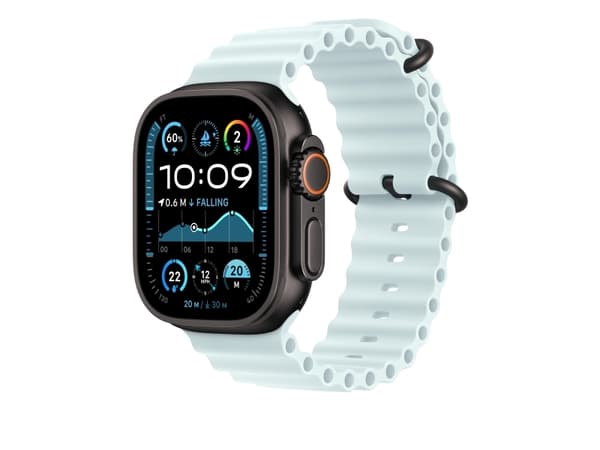 Apple MYP83ZM/A, Ranneke, SmartWatch, Sininen, Apple, Apple Watch Mallit 44mm 45mm 46mm 49mm, Fluorielastomeeri, Titaani