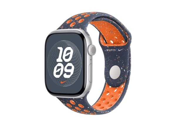 Apple MYLC3ZM/A, Ranneke, SmartWatch, Sininen, Oranssi, Apple, Apple Watch Mallit 44mm, 45mm, 46mm, 49mm, Fluorielastomeeri