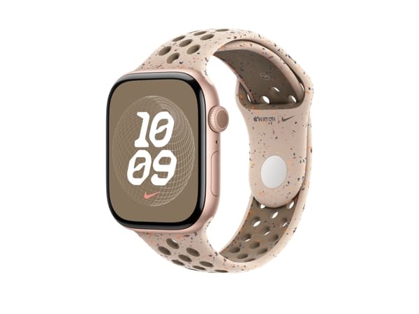 Apple Nike - Band för smart klocka - 46mm - M/L (passar handleder på 160 - 210 mm) - desert stone