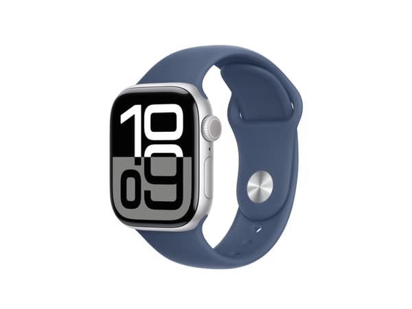 Apple - Klokkestropp for smart armbåndsur - 42mm - S/M-størrelse - denim