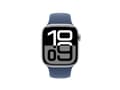 Miniatyrbilde 5 av 5: Apple - Klokkestropp for smart armbåndsur - 42mm - S/M-størrelse - denim