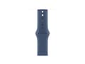 Miniatyrbilde 2 av 5: Apple - Klokkestropp for smart armbåndsur - 42mm - S/M-størrelse - denim