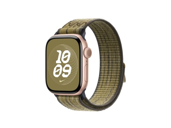 Apple Nike - Slinga för smart klocka - 42mm - 130 - 190 mm - grön/grå