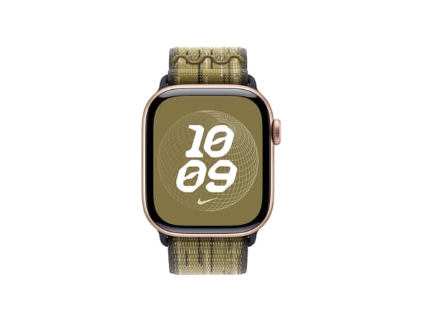 Apple Nike - Slinga för smart klocka - 42mm - 130 - 190 mm - grön/grå