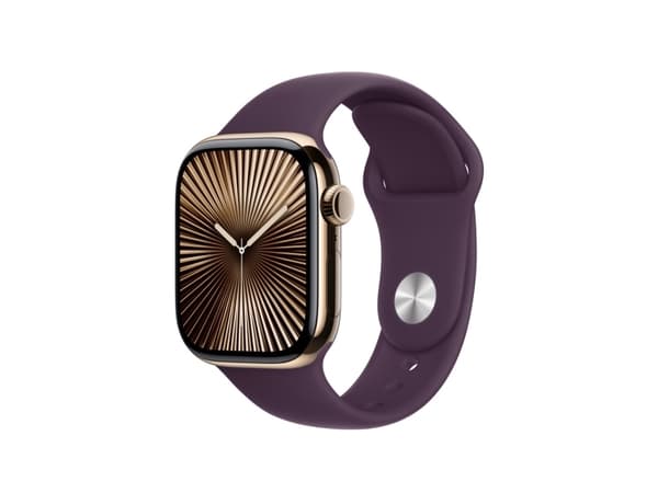 Apple - Band för smart klocka - 42mm - storlek S/M - plommon