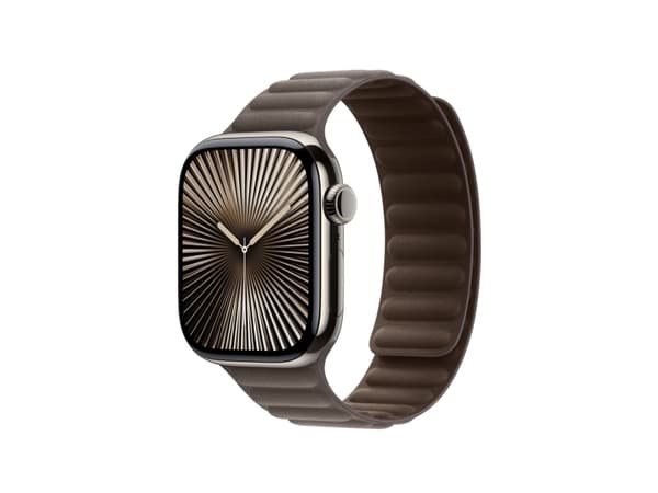 Apple - Klokkestropp for smart armbåndsur - 42mm - S/M-størrelse - mørk taupe