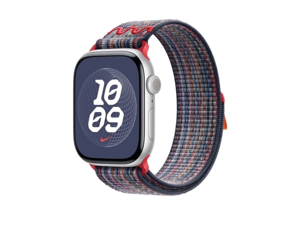 Apple - Slinga för smart klocka - 46mm - 145 - 220 mm - röd/blå