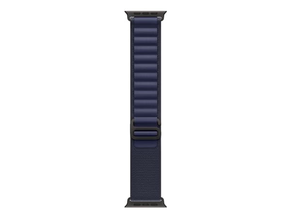 Apple - Sløyfe for smart armbåndsur - 49 mm, svart titanfinish - Liten størrelse - marineblå