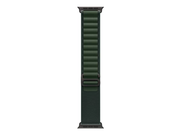 Apple - Slinga för smart klocka - 49 mm, svart titanfinish - Liten storlek - mörkgrön
