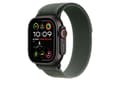 Pikkukuva 4 / 5: Apple 49mm Green Trail Loop - S/M - Black Titanium Finish, Band, Smartwatch, Green, Apple, Apple Watch Models 44mm 45mm 46mm 49mm, Nylon, Polyester,